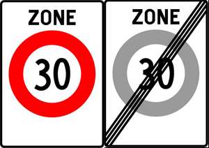 Tempo 30 Tafel