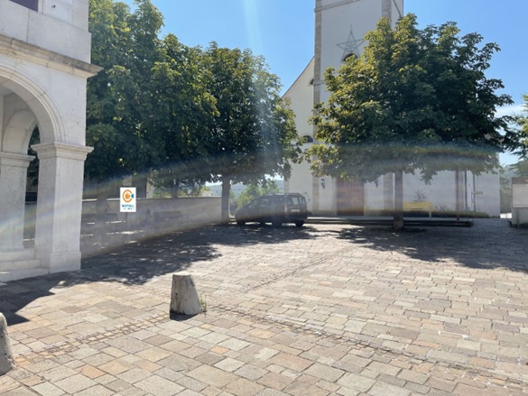 Standort Notfalltreffpunkt auf dem Dorfplatz